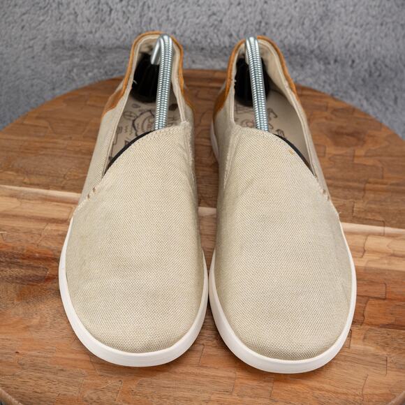 Chaco Ionia J106520 Canvas Loafer Flat Slip On Shoes - US Women’s 11 - Beige - Picture 2 of 10